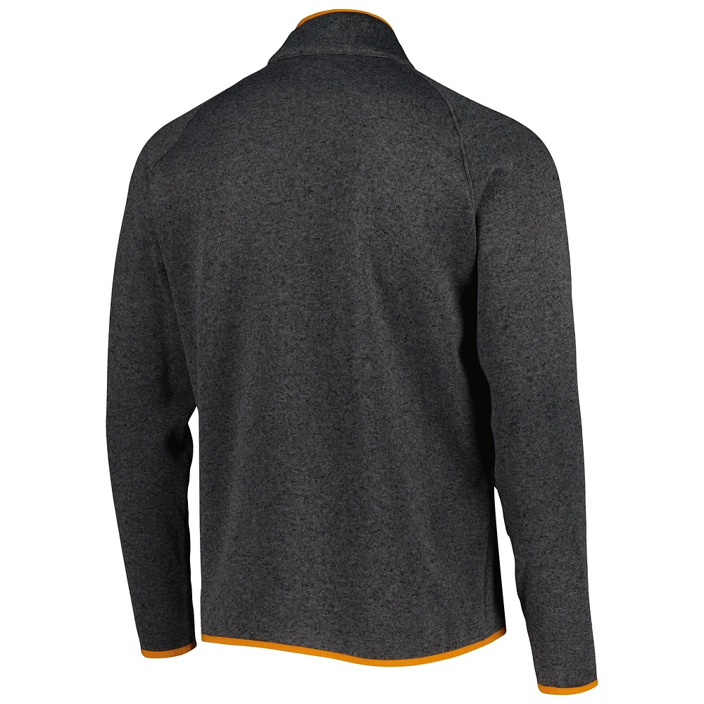 Men's Columbia Charcoal Tennessee Volunteers Canyon Point Omni-Shield Raglan Half-Zip Top