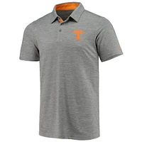 Men's Columbia Gray Tennessee Volunteers Tech Trail Omni-Shade Polo