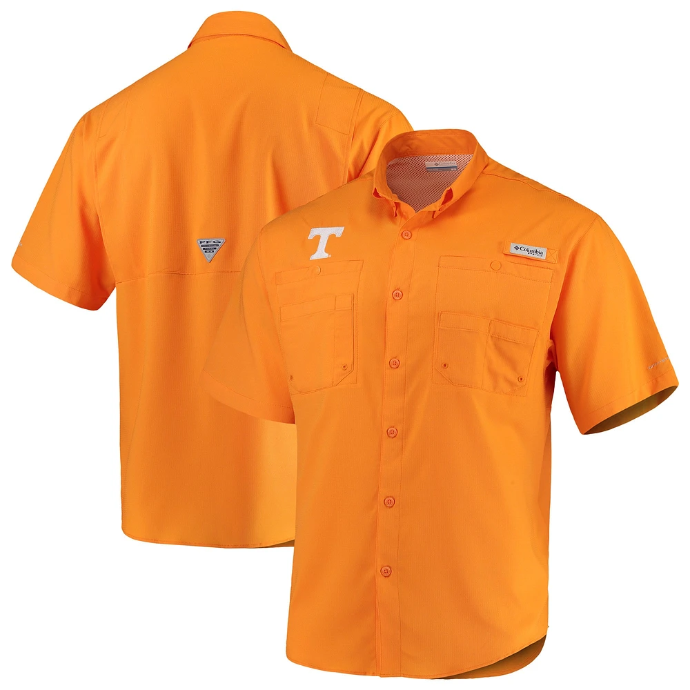 Men's Columbia Tenn Orange Tennessee Volunteers PFG Tamiami Shirt