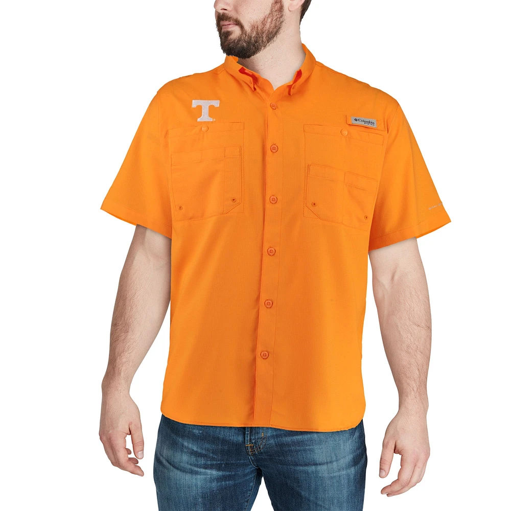Men's Columbia Tenn Orange Tennessee Volunteers PFG Tamiami Shirt