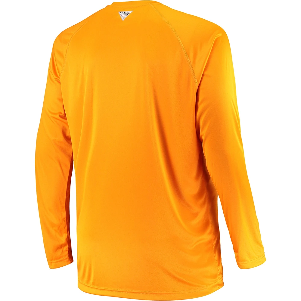 Men's Columbia Tennessee Orange Volunteers Big & Tall Terminal Tackle Long Sleeve Omni-Shade T-Shirt