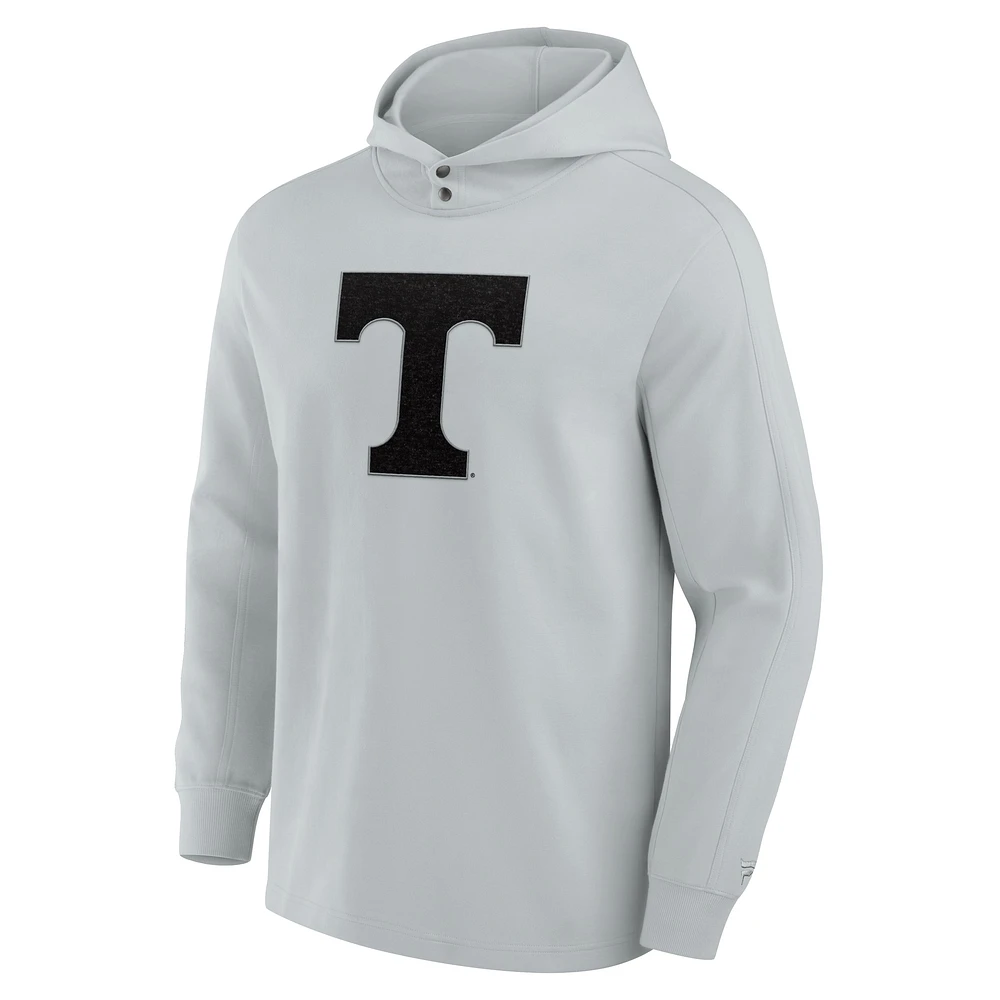 Men's Fanatics Gray Tennessee Volunteers Blaze Tri-Blend Pullover Hoodie