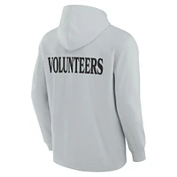 Men's Fanatics Gray Tennessee Volunteers Blaze Tri-Blend Pullover Hoodie