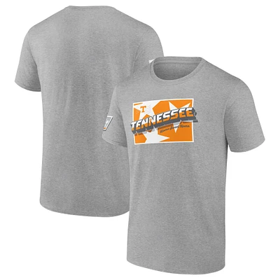 T-shirt de fan des volontaires du Tennessee Fanatics Heather Grey pour hommes