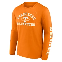 T-shirt à manches longues 2 coups Modern Arch pour hommes Fanatics Tennessee Orange Volunteers