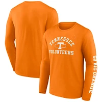 T-shirt à manches longues 2 coups Modern Arch pour hommes Fanatics Tennessee Orange Volunteers