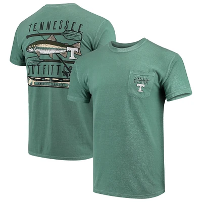 T-shirt à poche vert Tennessee Volunteers Fishing Stack Comfort Colors pour homme