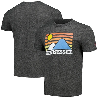 T-shirt triple mélange pour hommes League Collegiate Wear Heather Charcoal Tennessee Volunteers Hyper Local Victory Falls