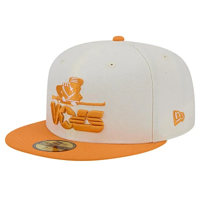 Casquette ajustée 59FIFTY vintage blanc chromé New Era Tennessee Volunteers pour hommes