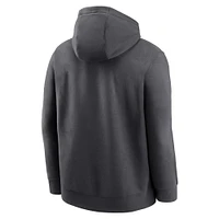 Men's Nike Anthracite Tennessee Volunteers Legacy Logo Club Fleece Pullover Hoodie
