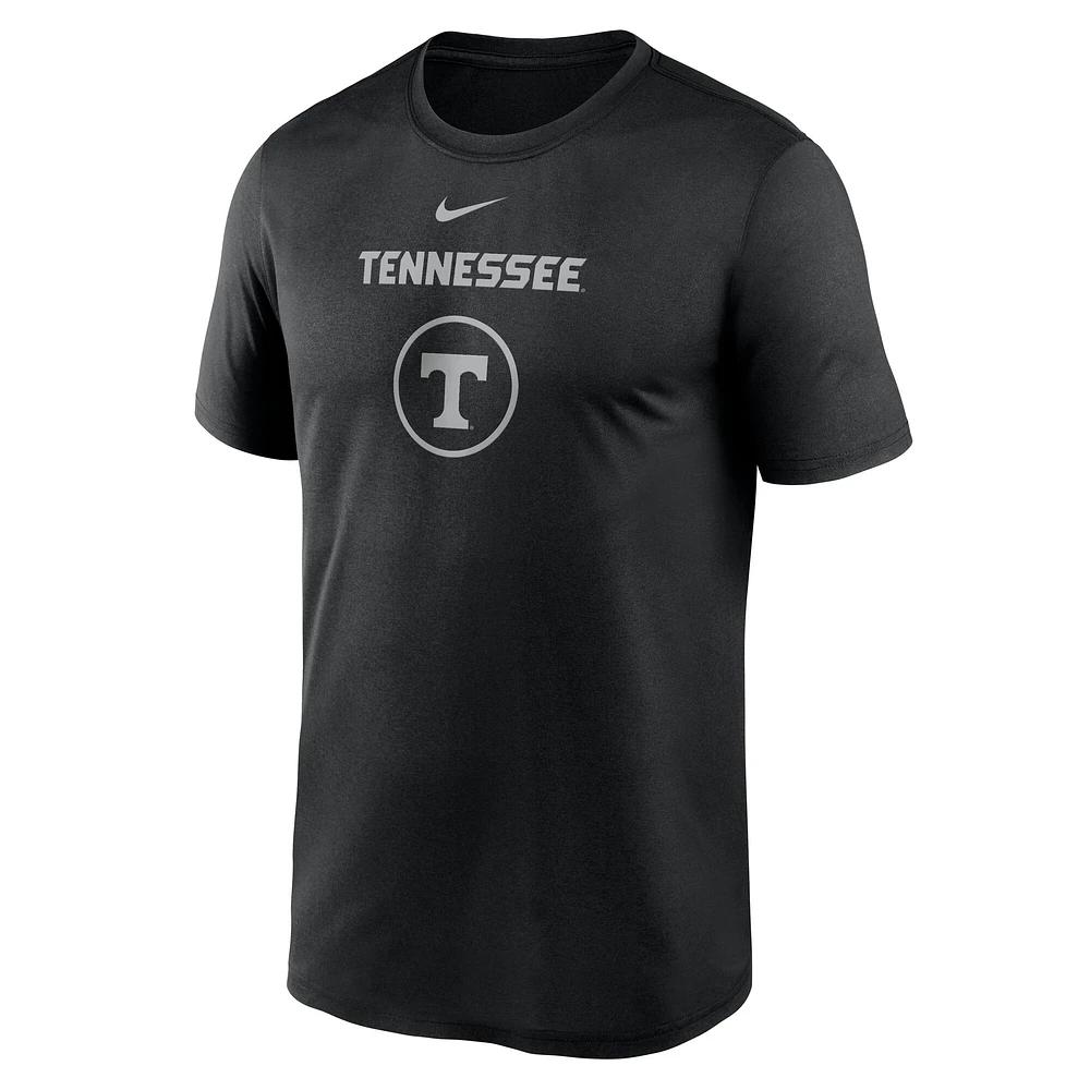 Men's Nike Black Tennessee Volunteers On-Court Basketball Legend Practice Performance T-Shirt
