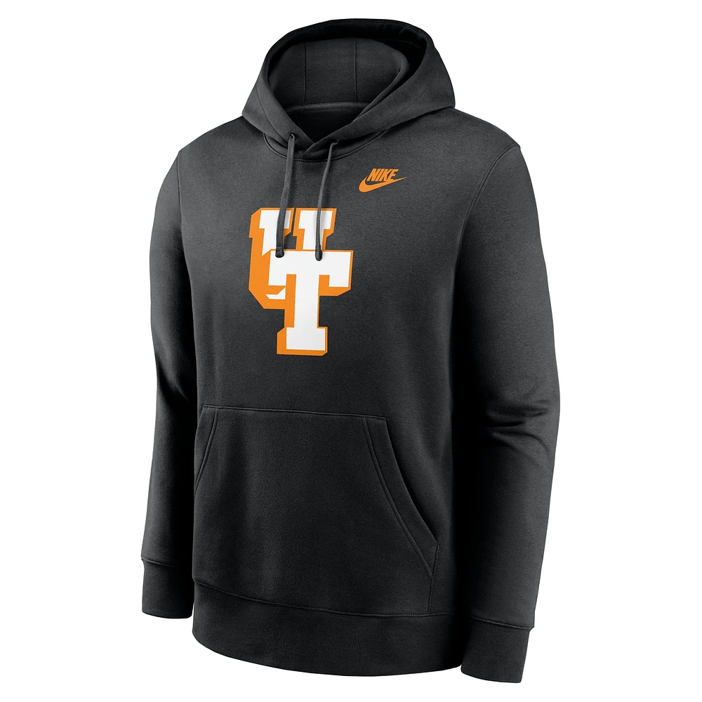 Men's Nike  Black Tennessee Volunteers Vault Block Pullover Hoodie