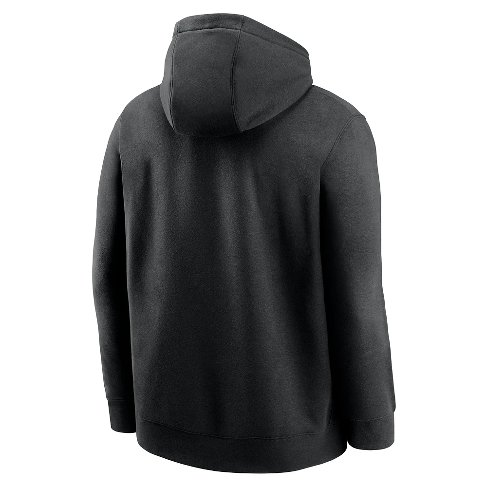 Men's Nike  Black Tennessee Volunteers Vault Block Pullover Hoodie