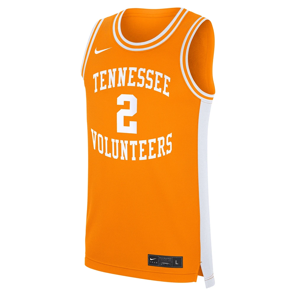 Men's Nike Chaz Lanier Tennessee Orange Volunteers Replica Basketball Jersey