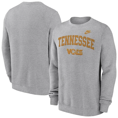 Sweat-shirt Nike gris chiné Tennessee Volunteers Legacy Classic pour homme