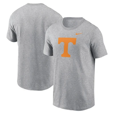 T-shirt Nike pour hommes, gris chiné, Tennessee Volunteers, Primetime Evergreen Logo