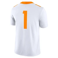 Men's Nike #1 White Tennessee Volunteers Game Jersey
