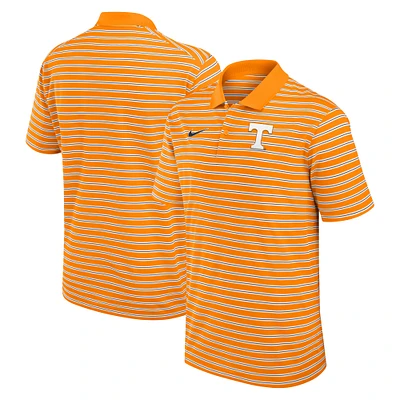 Polo de performance à rayures Nike Tennessee Volunteers Primetime Victory pour homme orange/blanc