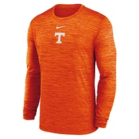 Men's Nike Tennessee Orange Volunteers 2025 Sideline Velocity Performance Long Sleeve T-Shirt