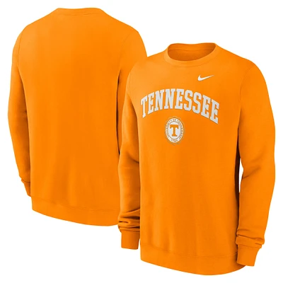 Men's Nike Tennessee Orange Volunteers Arched Seal Pullover Sweatshirt