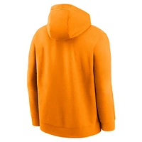 Men's Nike Tennessee Orange Volunteers Football Stack Club Fleece Pullover Hoodie