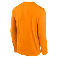 T-shirt à manches longues Nike Tennessee Orange Volunteers Primary Stack Legend pour homme