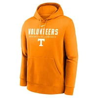 Men's Nike  Tennessee Orange Volunteers Primetime Dynamic Mascot Club Fleece Pullover Hoodie