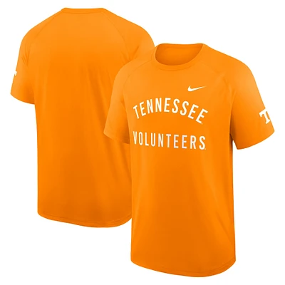 T-shirt Nike Tennessee Orange Volunteers Ready Raglan Premium Performance pour homme