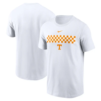 T-shirt Nike blanc à motif campus des volontaires du Tennessee pour hommes