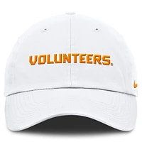 Men's Nike White Tennessee Volunteers Core Club Mascot Wordmark Adjustable Hat