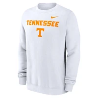 Men's Nike White Tennessee Volunteers Primetime Primary Stack Pullover Sweatshirt