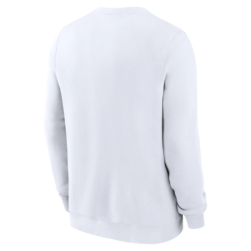 Men's Nike White Tennessee Volunteers Primetime Primary Stack Pullover Sweatshirt