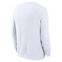 Men's Nike White Tennessee Volunteers Primetime Primary Stack Pullover Sweatshirt