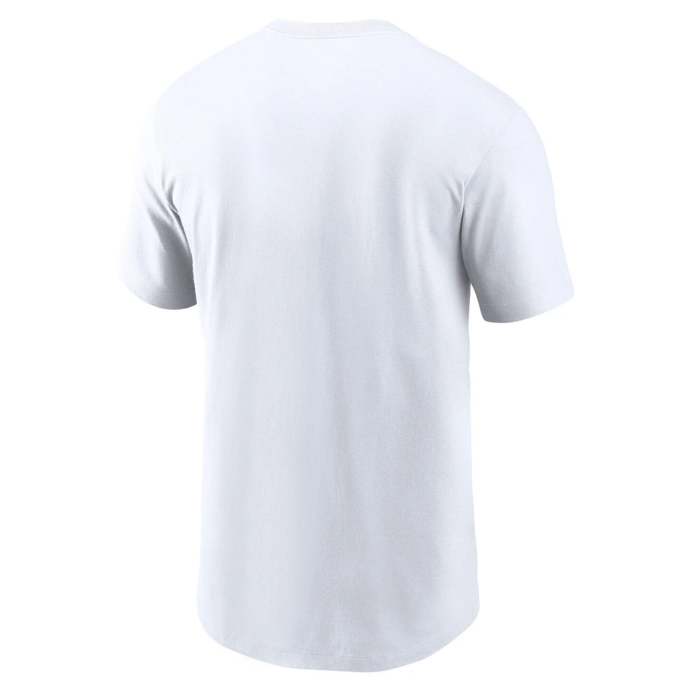 T-shirt Nike blanc avec logo Tennessee Volunteers Vault pour homme