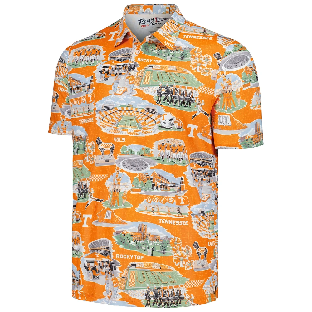 Men's Reyn Spooner Tennessee Orange Volunteers Scenic Polo