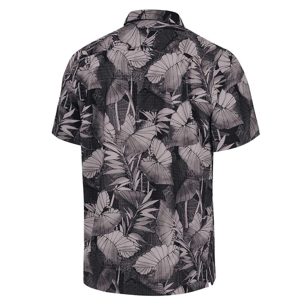 Men's Tommy Bahama Black Tennessee Volunteers Big & Tall Coast Nuevo Fronds IslandZone Button-Up Shirt
