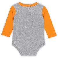 Newborn & Infant Tennessee Volunteers Double Up Long Sleeve Bodysuit Pant Set