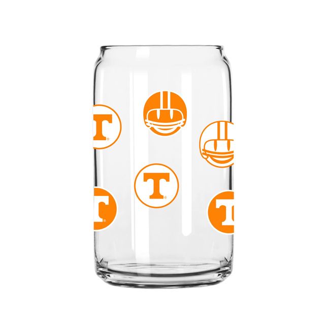 Volontaires du Tennessee 16 oz. Smiley peut verre