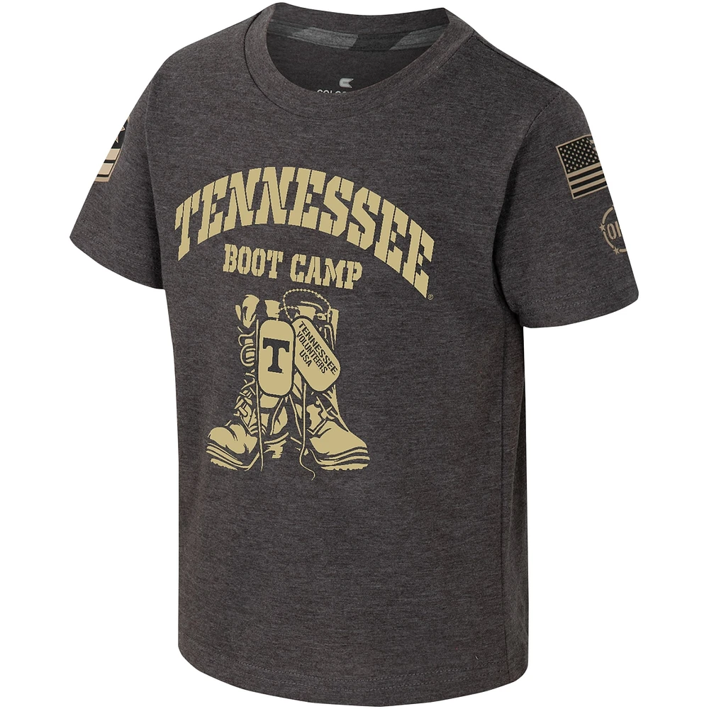 Toddler Colosseum Charcoal Tennessee Volunteers OHT Military Appreciation Boot Camp T-Shirt