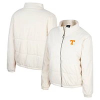 Veste matelassée entièrement zippée pour femme Colosseum Cream Tennessee Volunteers So Hot Right Now