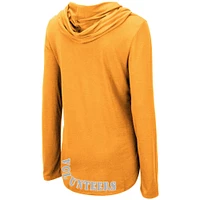 Women's Colosseum Tennessee Orange Volunteers My Lover Lightweight Hooded Long Sleeve T-Shirt