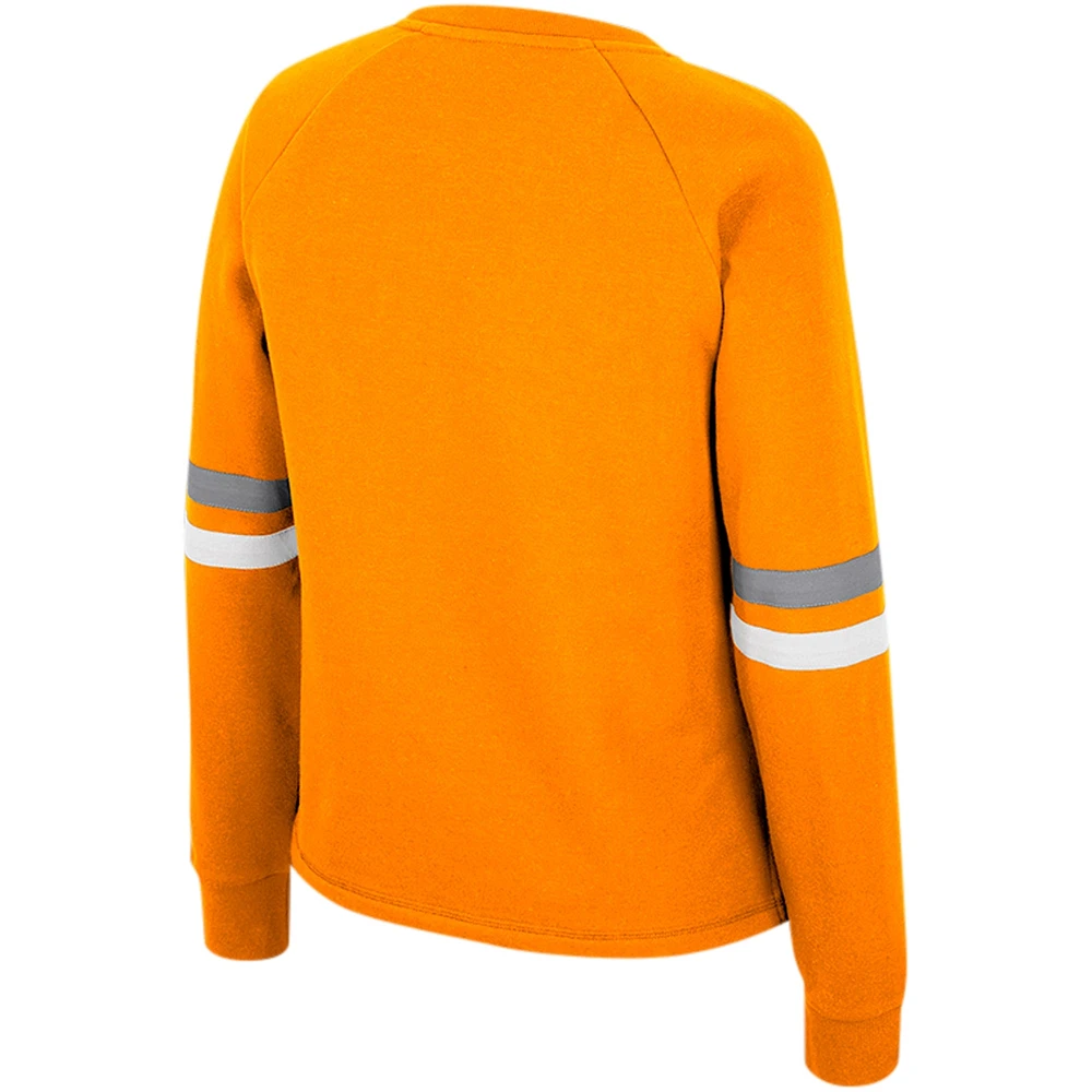 Women's Colosseum Tennessee Orange Volunteers Talent Competition Raglan Pullover Sweatshirt