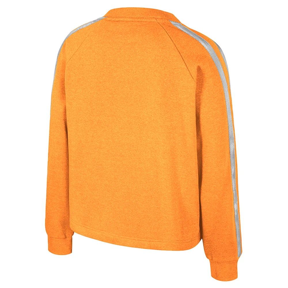 T-shirt à manches longues et col en V pour femme Colosseum Tennessee Orange Volunteers Treasures