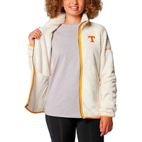 Women's Columbia  Cream Tennessee Volunteers Fireside II Sherpa Full-Zip Jacket