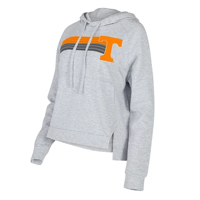 Chandail à capuchon raglan trois mélanges de cèdre Tennessee Volunteers Concepts Sport pour femmes, gris