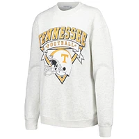 Women's Established & Co. Ash Tennessee Volunteers Logo Pullover Sweatshirt