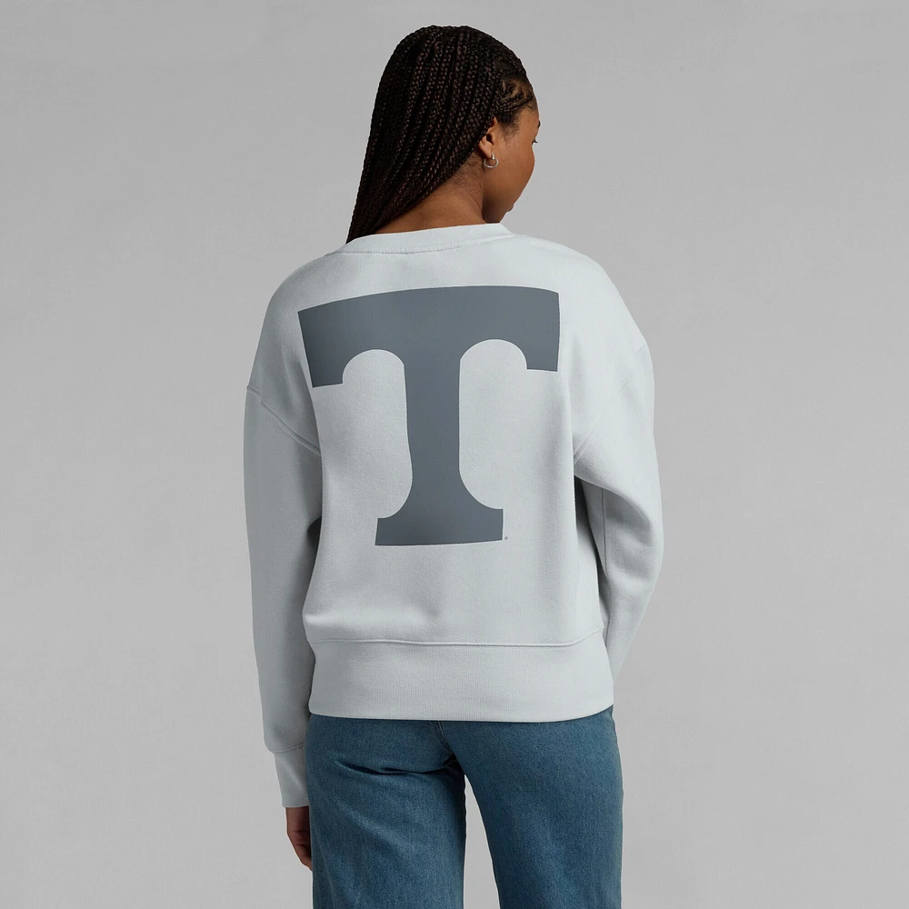 Women's Fanatics Gray Tennessee Volunteers Supersoft Flow Fleece Pullover Sweatshirt