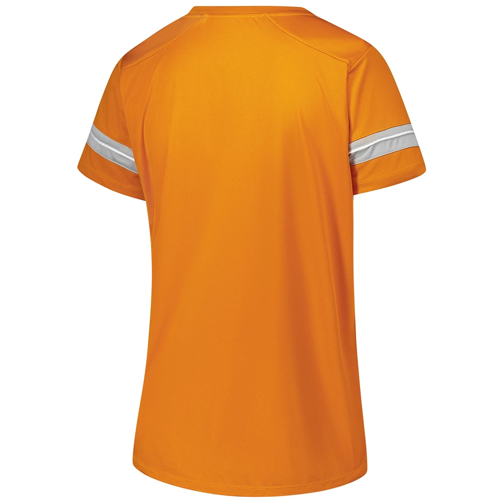 Women's Fanatics Tennessee Orange Volunteers Plus Overtime Readiness Lace-Up T-Shirt