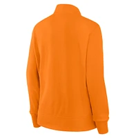 Women's Fanatics Tennessee Orange Volunteers Velocity French Terry Quarter-Zip Jacket