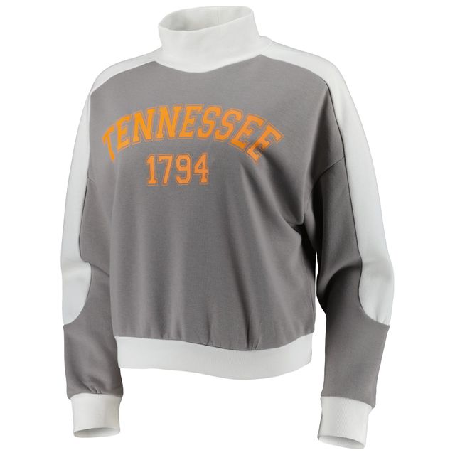 Sweat-shirt Gameday Couture Gris Tennessee Volunteers Make it a Mock Sporty pour femmes